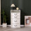 Westwood WestWood White LED Vanity Dressing Table w/ 3 Drawers Flip Mirror Storage Stool 4