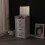 Westwood WestWood White LED Vanity Dressing Table w/ 3 Drawers Flip Mirror Storage Stool 11