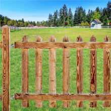 2X Stainless Steel Wood Threaded Bolt Hinge Wooden Fence Gate Bolt Post Farm Gate Hardware Accessories