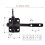 3X Self Locking Gate  for Wooden Fence Heavy Duty, Steel Spring Cable Pull String Gate Hardware Gate Lock 7