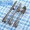 15 Pcs Knife Spoon Fork Kitchen Cabinet Closet Drawer Pull Handles Knobs 3-Inch Center to Center Bronze 3