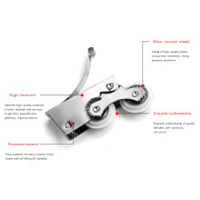 6 PièCes Double Roue Porte Poulie Rouleau Remplacement FenêTre Porte Roue Coulissante Coquille Roue Maison Garde-Robe Poulie