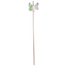 Butterfly Cat Toys for Playful Kittens, Interactive Cat Toys with Bell-Attached Elements, Premium PVC Retractable Cat Wand for Dynamic Play,