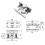 4Pcs Spring Loaded Door Easy Lock Stop Catch Release Clamp Double Roller Catch (Mp-4) 4