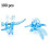 (Blue, 100pcs) 50pcs Transparent Orchid Clips for Flower Support 2