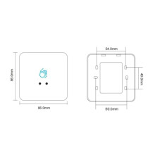 2X Infraröd Installation Kontaktlöst Infrarött Dörrlås No Touch Sensor Exit-Knapp IR Dörröppnare Dörrklocka A
