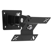 2X Universal Wall Mount Stand for 14-27inch LCD LED Screen Height Adjustable Monitor Retractable Wall for VESA TV-F03