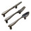 45 Pcs Knife Spoon Fork Kitchen Cabinet Closet Drawer Pull Handles Knobs 3-Inch Center to Center Bronze 3