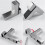 8Pcs Solid Metal Adjustable Wood/Glass Shelf Bracket Wall Mount, Brushed Silver 4