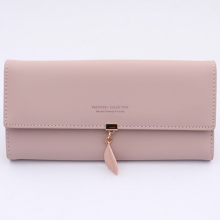 Wallet Women, PU Leather Leaf Women for Wallet Large Capacity Pendant Card Holder Phone CheckbookWomen Wallets Coins Zipper Pocket with ID W