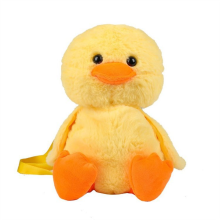 Mochila de peluche de pato amarillo para niños y adultos, bolso de mano de moda con forma de animal, regalo para mujeres y adolescentes
