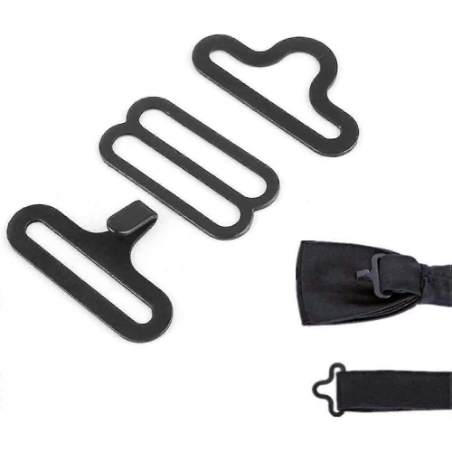 50 Set Bow Tie Hardware Sets Adjustable Straps Necktie Hook Bow Tie