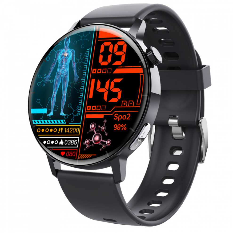 Ecg Blood Sugar Uric Acid Monitoring Smart Watch 1.41-Inch Round Sport Watch For Men Women 6485316606773