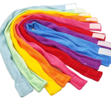 8 Pack Soft Absorbent Terry Cloth Teething Chew Necklaces, Absorbent Alternative, Chewing Gear for Boys and Girls