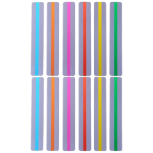 Transparent Bookmark 12Pcs Assorted Color Creative Bookmarks PVC for Decor Use