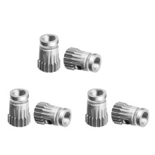 Engrenagens de Extrusora de 6 Unidades MK8 de AçO InoxidáVel Rodas de Extrusão Dupla PeçA de Impressora 3D Bowden Gear para CR10 3