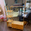 Living And Home Multi-functional Wooden Coat Rack with Storage Drawers 2