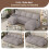 Joolihome U-Shaped Sleeper Sectional Couch Bed Sofa Bed 2