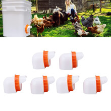 Combinación 6+1 naranja resistente a la intemperie alimentador para aves