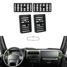 Center Console Air Vent Grille for TJ 1997-2006 Cherokee XJ 1997-2001 Dash Vents Louver 5FS10DX9 5DP55TAZ