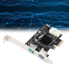 PCIe to Dual PS/2 Ports Card with MCS9990CV0 Chip USB2.0 for PC Setup