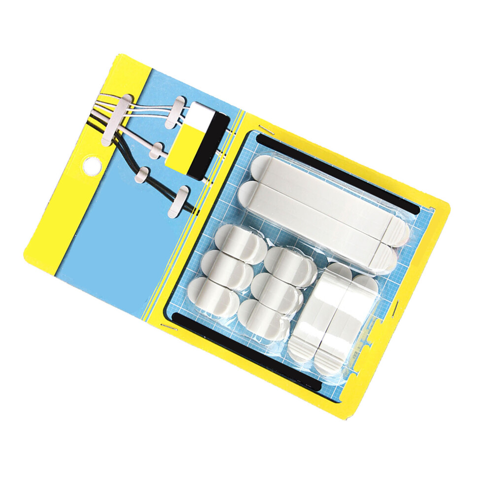 Australian 10Pcs Cable Wire Clips Adhesive Mount For Desk Wall Cable Management 8221393393025