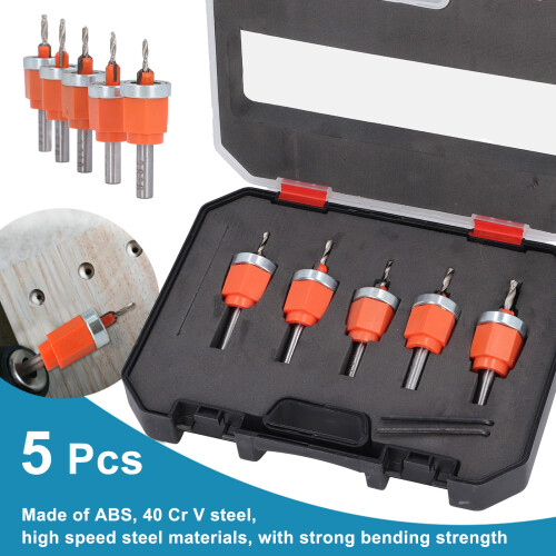 Senkbohrer-Set 5-tlg 2,8-4 mm
