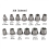14Pcs Impact Bolt &amp; Nut Remover Set, Stripped Lug Nut Remover with Hex Adapter Extraction Socket Set 2