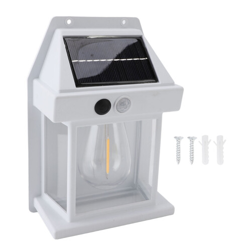 Waterproof Solar Sensor Motion Wall Light 600LM, 1200mAh, 3 Speed White 1