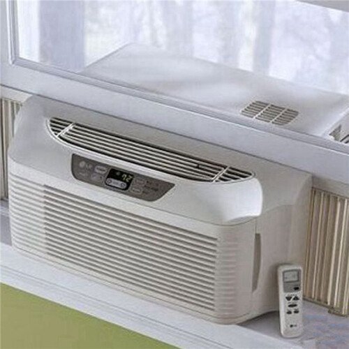 2 Set Window Air Conditioner Side Panels with Frame, Adjustable Insulation AC Side Panel Frame Included