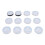 12 Rolls 0.8mm Transparent & Black Elastic Beading Thread Kit, 8m Cords 1