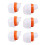 Weatherproof Chicken Feeder 6+1 PP Spilling-Resistant Orange 16