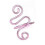Handmade Crochet Tension Ring Pink Alloy 3