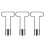 Red Bell Pepper Seed Corer,Universal Fruit and Vegetable Core Remover,Stainless Steel Pepper Corer Seed 3pcs 1