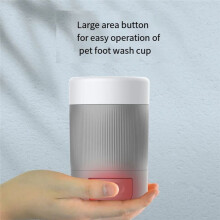 Pet Foot Wash Cup Dog Going Out to Clean Beauty Foot Wash Magic Intelligent Automatic Foot Wash Bath Cup Tool Orange