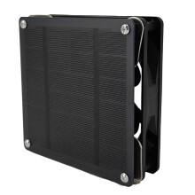 3W 6V Tragbarer Outdoor Integrierter Solarpanel-Abluftventilator Gewächshaus Hunde-/Hühnerstall Solarladeventilator