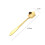 Cucharillas de Acero Inoxidable con Forma de Flor, para Postre, Café, Color Dorado, con Diseño  Sakura. 8