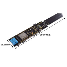 ESP32 WIFI Temperature Humidity and Soil Module Remote Monitor with 18650 Battery Holder Module