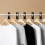 40 Pack Rectangular White Plastic Clothing Size Closet Rack Dividers Hangers, Preprinted in 8 Sizes,White 5