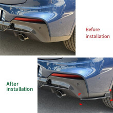 Car Rear Bumper Lip Diffuser Splitter Winglet Apron Spoiler Carbon Fiber Trim for X4 G02 M Sport 2018-2021
