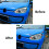 Front Headlight Eyebrow Eyelids Cover Sticker Trim for   2011-2015 Exterior Accessories 6