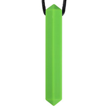 (Green gem pendant) Sensory Chew Necklace for Kids, ADHD & Autism Relief