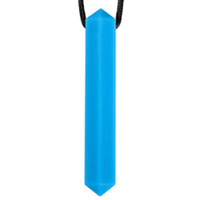 (Blue gem pendant) Sensory Chew Necklace for Kids, ADHD & Autism Relief