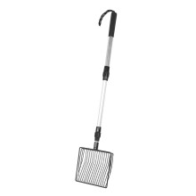 Extendable Aluminum Cat Litter Scoop with Long Handle, 3-Section Model B