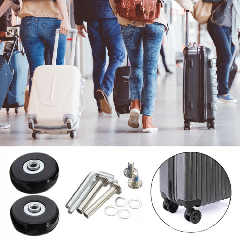(50Mm*18Mm) 4Pcs Universal Luggage Wheels For Suitcase Trolley 6017806834979