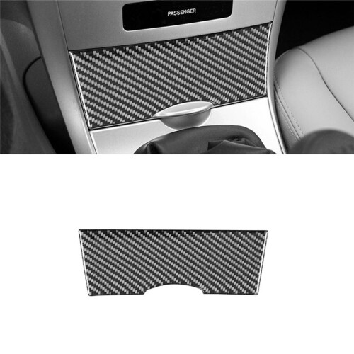 Kolfiber för   2007-2013 Center Console Förvaringsbox Lock Panel Trim Sticker Interior Accessories 2