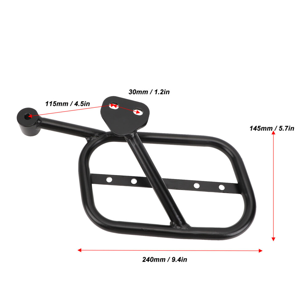 Right Side Iron Bracket For V9 Bobber 2020 Black 7340572357663
