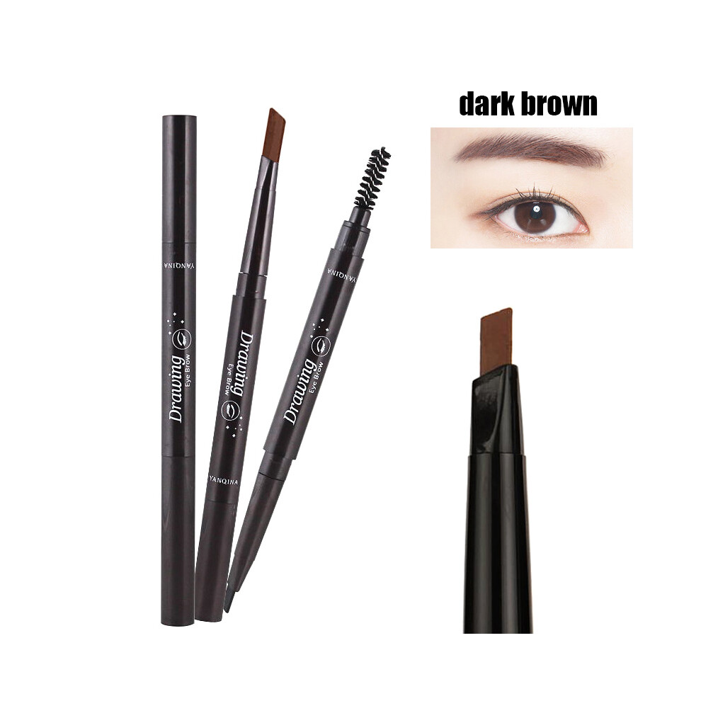 Roc-Electron Brown (Dark ) Waterproof Double-Ended Eyebrow Pencil