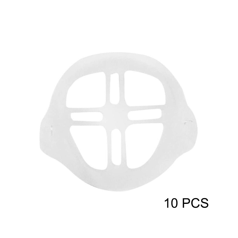 Hue-Grain (10Pcs) 3D Silicone Face Mask Holder For Adults & Kids