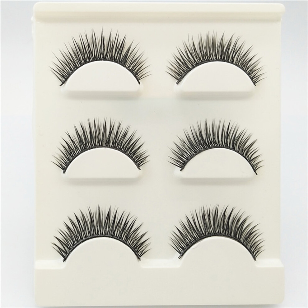 Penghui-Toys Light (A603) 3 Pairs Fluffy Volume Lashes For Wedding Dating